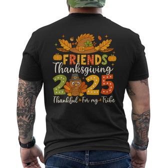 Friends Thanksgiving 2025 Thanksgiving Squad Turkey Matching Men's T-shirt Back Print - Thegiftio UK