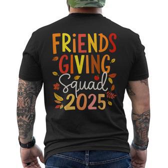 Friendsgiving 2025 Squad Thanksgiving Men's T-shirt Back Print - Monsterry