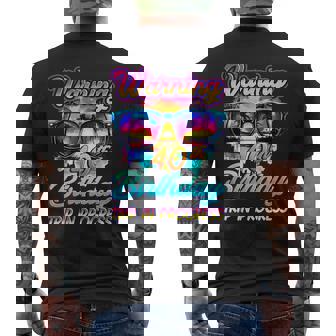 40 Years Old Warning 40Th Birthday Trip In Progress Men's T-shirt Back Print - Monsterry