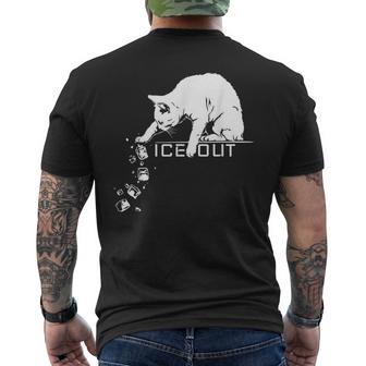 Abolish Ice Out Cat Pushing Icecubes Meme Men's T-shirt Back Print - Thegiftio UK