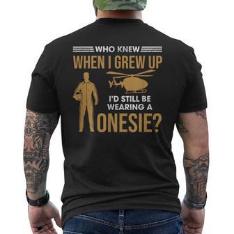 Air Medical Pilot Flight Nurse Paramedic Men's T-shirt Back Print | Mazezy