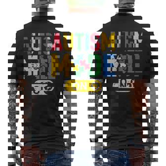 Autism Awareness Autistic Autism Mode On Puzzle Men's T-shirt Back Print - Monsterry