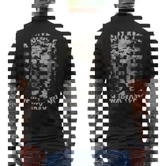 Big Foot Rock On A Guy Like Me Is Hard To Forest Find Men's T-shirt Back Print | Seseable UK