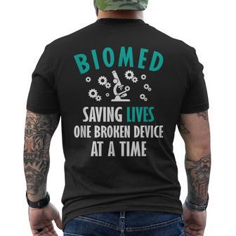 Biomed Tech Biomed Engineer Biomedical Technician Men's T-shirt Back Print - Thegiftio UK