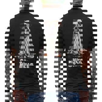 Boxer Dog Halloween Ghost Booxer Dog Mom Spooky Pet Men's T-shirt Back Print | Seseable UK