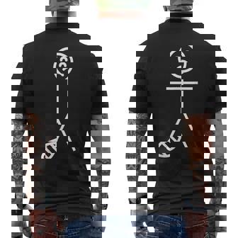 Broken Foot Fracture & Broken Toe メンズTシャツ バックプリント - Kawaiitshirt