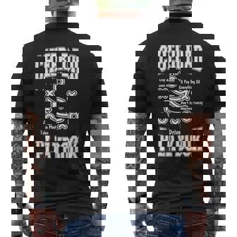 Cheer Dad Playbook Men's T-shirt Back Print - Monsterry