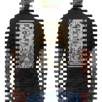 Cheer Dad Tarot Card Skeleton Cheerleading Fathers Day Men's T-shirt Back Print | Seseable CA