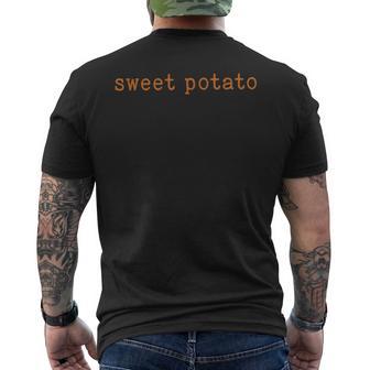 Couples Thanksgiving Sweet Potato Kind Of Rude Potato Men's T-shirt Back Print - Thegiftio