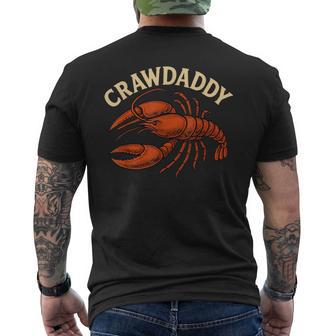 Craw Daddy Crawfish Boil Dad Crawdad Vintage Party Men Men's T-shirt Back Print - Thegiftio UK