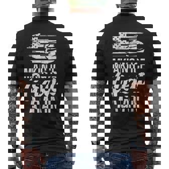 Curling Team Winter Sport Usa Patriotic Curler Men's T-shirt Back Print - Thegiftio