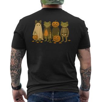 Cute Frog Halloween Costumes Men's T-shirt Back Print - Thegiftio UK
