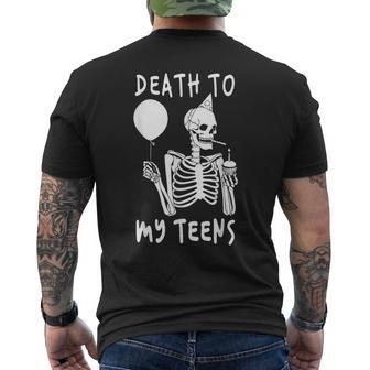Death To My Ns RIP Turning Twenties 20Th Birthday Men's T-shirt Back Print - Thegiftio UK