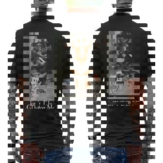 I Got That Dog In Me Dachshund Weiner Dog Smoking Meme Men's T-shirt Back Print | Mazezy