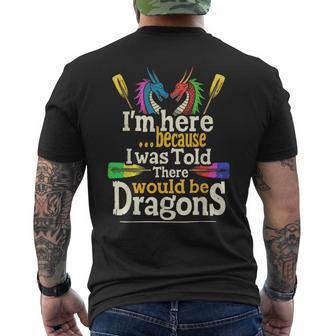 Dragon Boat Paddle And Dragon Boat Racing Men's T-shirt Back Print - Thegiftio UK