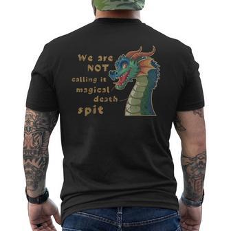 Dragon Magical Death Spit Fantasy Humor Men's T-shirt Back Print | Seseable UK