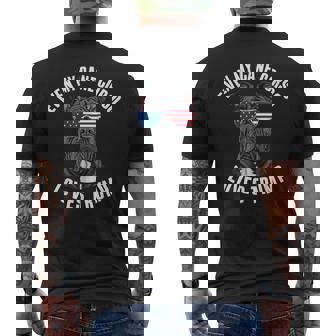 Even My Cane Corso Loves Trump Political Dog Men's T-shirt Back Print | Mazezy