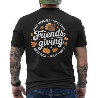 Friendsgiving Friends Thanksgiving Men's T-shirt Back Print - Thegiftio UK