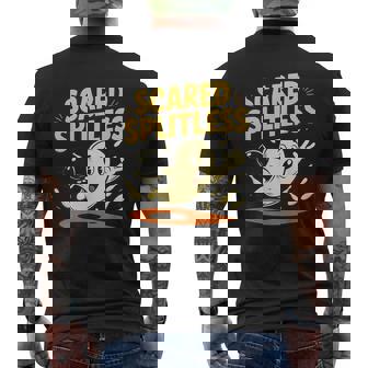 Halloween Bowling Scared Splitless Bowler Apparel Men's T-shirt Back Print - Thegiftio