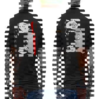 I Hate My Job Retro Toothbrush Toilet Paper Men's T-shirt Back Print - Monsterry