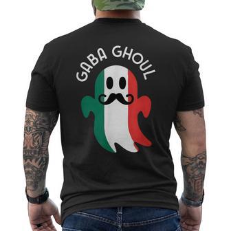 Italian Ghost Halloween Pun Gaba Ghoul Men's T-shirt Back Print - Thegiftio UK