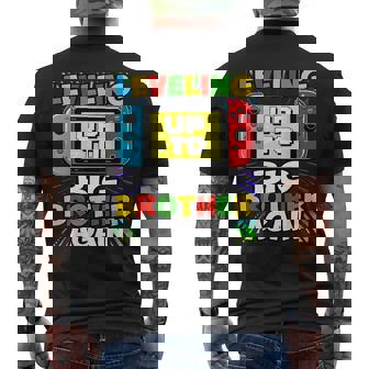 Leveling Up To Big Brother Again Big Bro Gaming Men's T-shirt Back Print | Mazezy