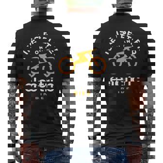 Life Is Better With An E-Bike Electric Bike Battery Men's T-shirt Back Print - Thegiftio