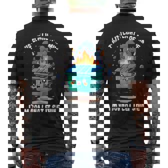 This Little Light-Of Mine Lil Dumpster Fire Men's T-shirt Back Print | Mazezy