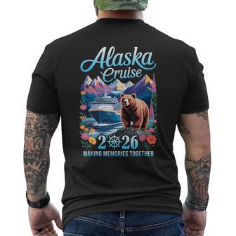 Matching Family Friends And Group Alaska Cruise 2026 Men's T-shirt Back Print - Thegiftio UK