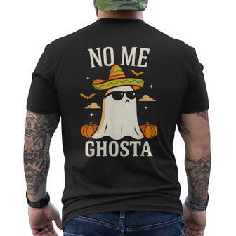Mexican Ghost No Me Ghosta Mexicano Halloween Men's T-shirt Back Print - Thegiftio UK