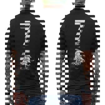 Number 7 Matching 67 Meme Costume Men's T-shirt Back Print | Mazezy