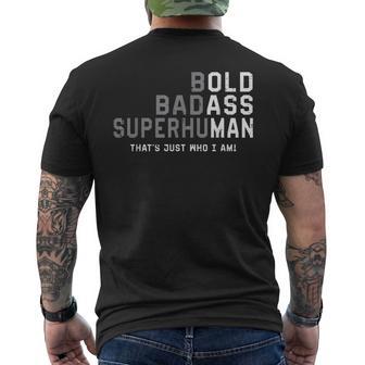 Old Man Saying Gag Fathers Day Birthday Dad Men Men's T-shirt Back Print - Thegiftio UK