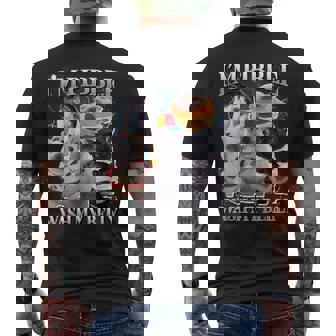 Pibble Dog Meme Brainrot Wash My Belly Men's T-shirt Back Print - Monsterry