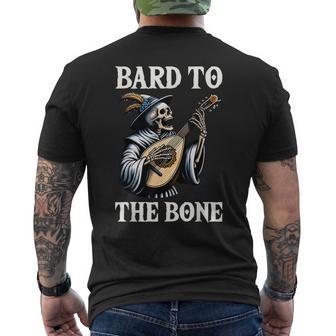 Renaissance Festival Knight Bard To The Bone Men's T-shirt Back Print - Thegiftio UK