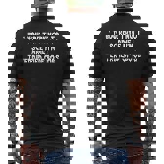 Scared Of Boobs Joke Saying Adult Humor Halloween Gag Men's T-shirt Back Print | Seseable UK