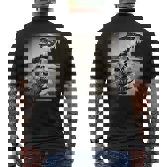 Seal Selfie Ufos Men's T-shirt Back Print - Monsterry