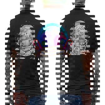 Shun The Non-Believers Unicorn Candy Men's T-shirt Back Print - Monsterry