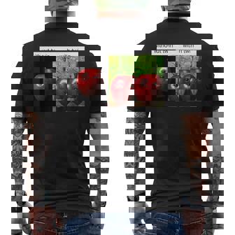 Silly Ai Apple Gen Z Meme Brainrot Humor Tongue Out Men's T-shirt Back Print | Seseable FR