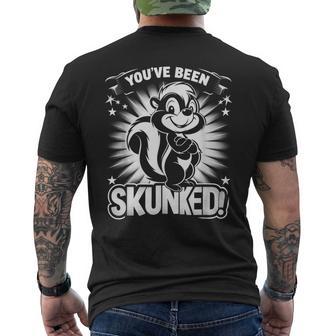 Skunk You've Been Skunked Cute Skunk Lover Men's T-shirt Back Print - Thegiftio UK