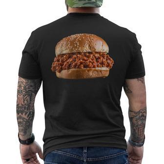 Sloppy Joe Sandwich Lunchlady Food Halloween Costume Men's T-shirt Back Print - Thegiftio UK