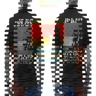 Vintage Fishing Jokes Boys Fisherman Bass Fish Men's T-shirt Back Print | Seseable FR