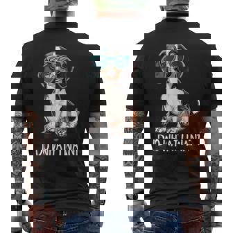 Do What I Want Piebald Dachshund Lover Men's T-shirt Back Print | Mazezy