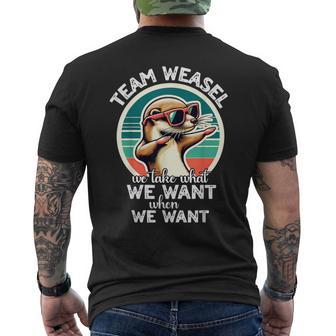 Weasel Men's T-shirt Back Print - Thegiftio UK