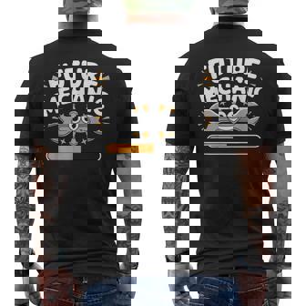 Future Mechanic For Car Loving Kids Toddler Men's Back Print T-Shirt | Mazezy