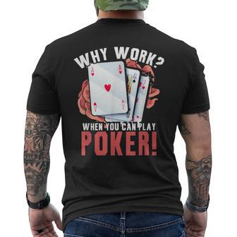 Gambler Casino T-shirt imprimé au dos - Cadeauxyz