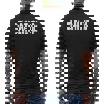 Game On Men's T-shirt Back Print - Monsterry