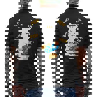 Gamer Gaming Cat T-shirt imprimé au dos - Cadeauxyz