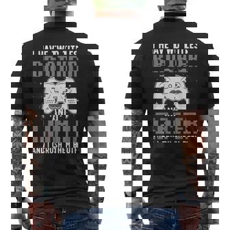 Gaming For Brother Gamer Boys Kids Gaming Lover Men's Back Print T-Shirt | Mazezy