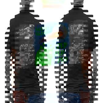 Gato Alienígena Divertido Glerp Glorp Camiseta Hombre Estampado Espalda - Regaloses