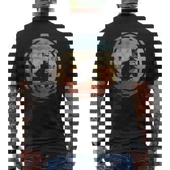 Gato De Carey De Diseño Retrointage Camiseta Hombre Estampado Espalda - Regaloses